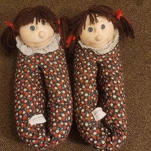 Vintage 1984 Cuddlemates Slippers Francine Corley Walton Size L (9-10)